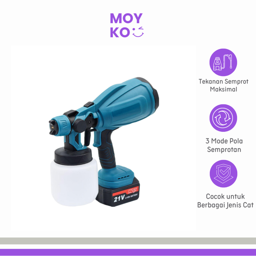 Paint Spray Gun Semprot Cat Dinding Elektrik 800ml 200W