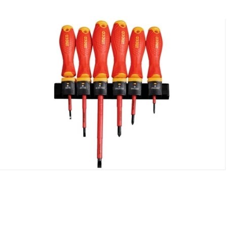 Obeng Isolator Listrik Insulated Screwdriver Set INGCO HKISD0608