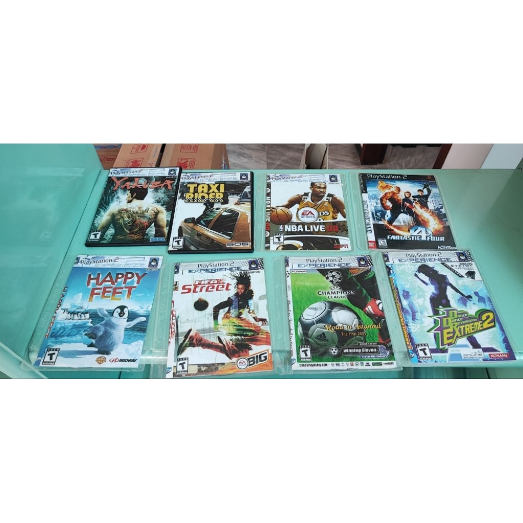Kaset CD DVD PS2 Winning Eleven Thrilville NBA Gran Turismo hrg utk 18 kaset