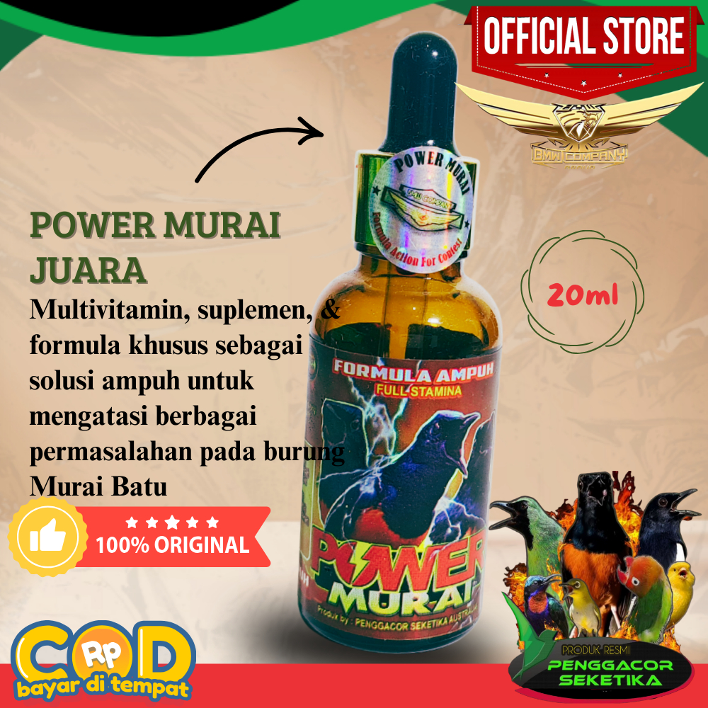 POWER MURAI JUARA SUPLEMEN BURUNG/VITAMIN BURUNG