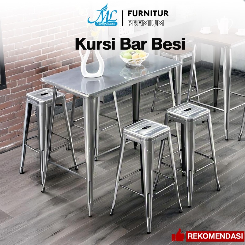 Kursi Bar Besi Kursi Persegi Tinggi Kursi Tolix Kursi Tinggi Kursi Besi Kursi Cafe