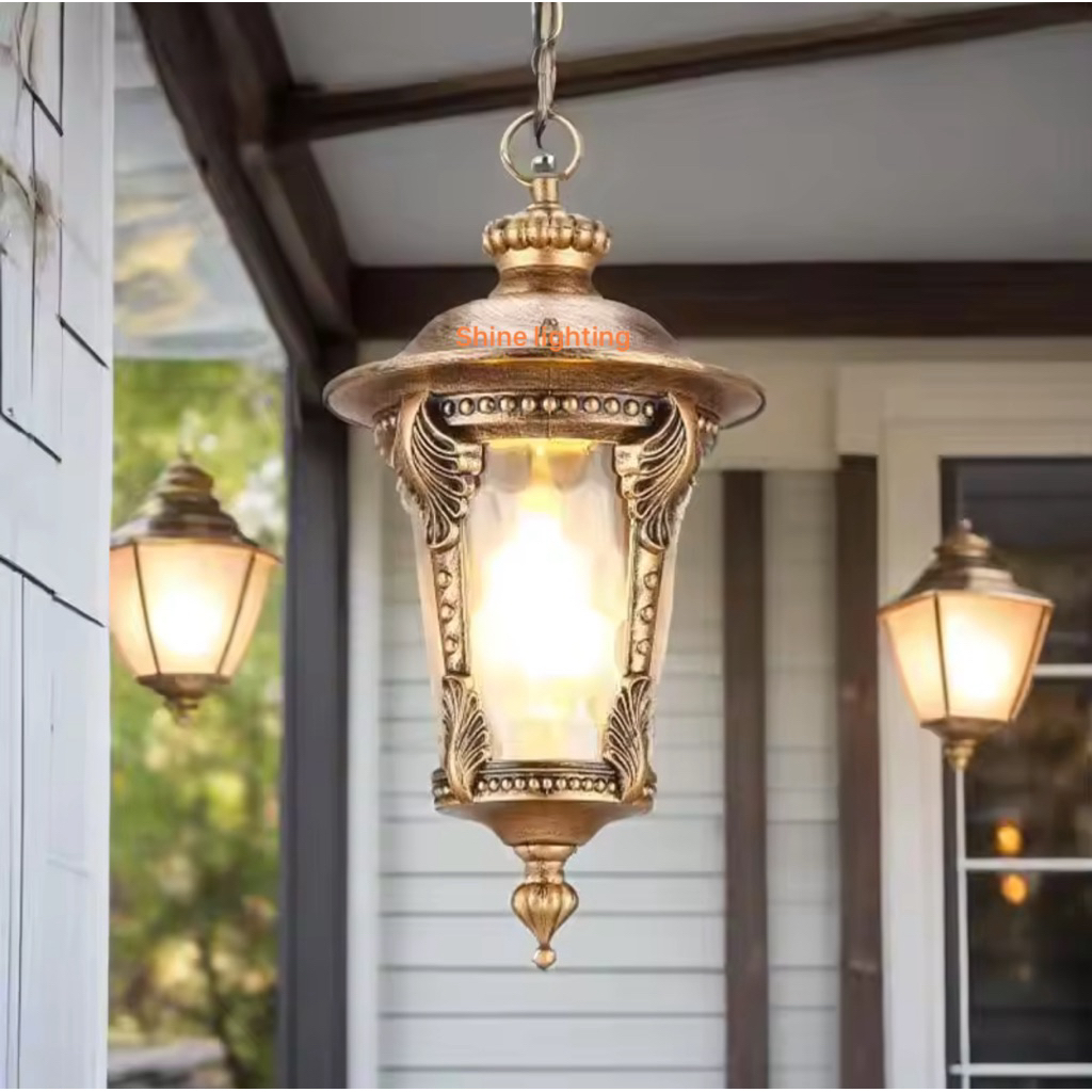 Lampu gantung american klasik modern outdoor waterproof teras-balkon-cafe tipe 11150
