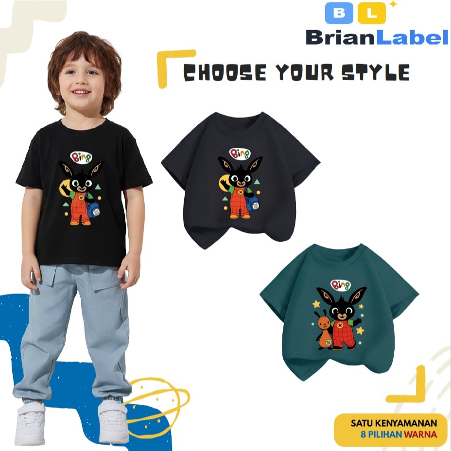[Harga Grosir] Kaos Anak Premium: Distro Series Cotton Combed 24s