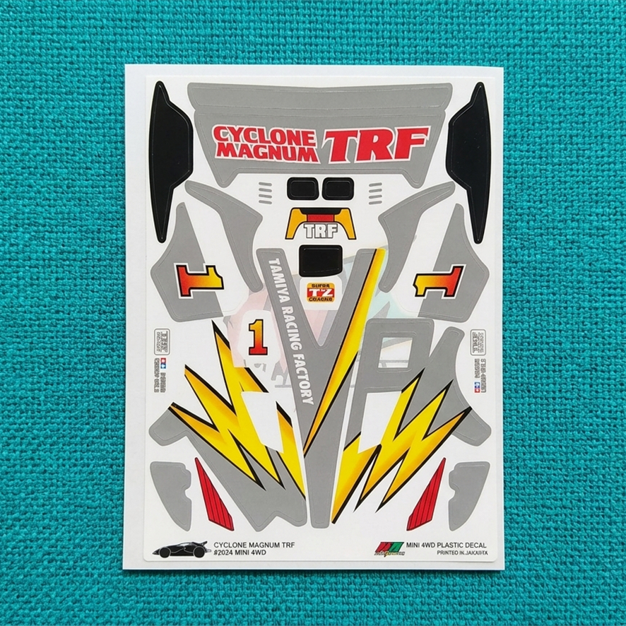 Stiker Cyclone Magnum TRF - Body Abu-Abu - Vinnyl Laminating Doft