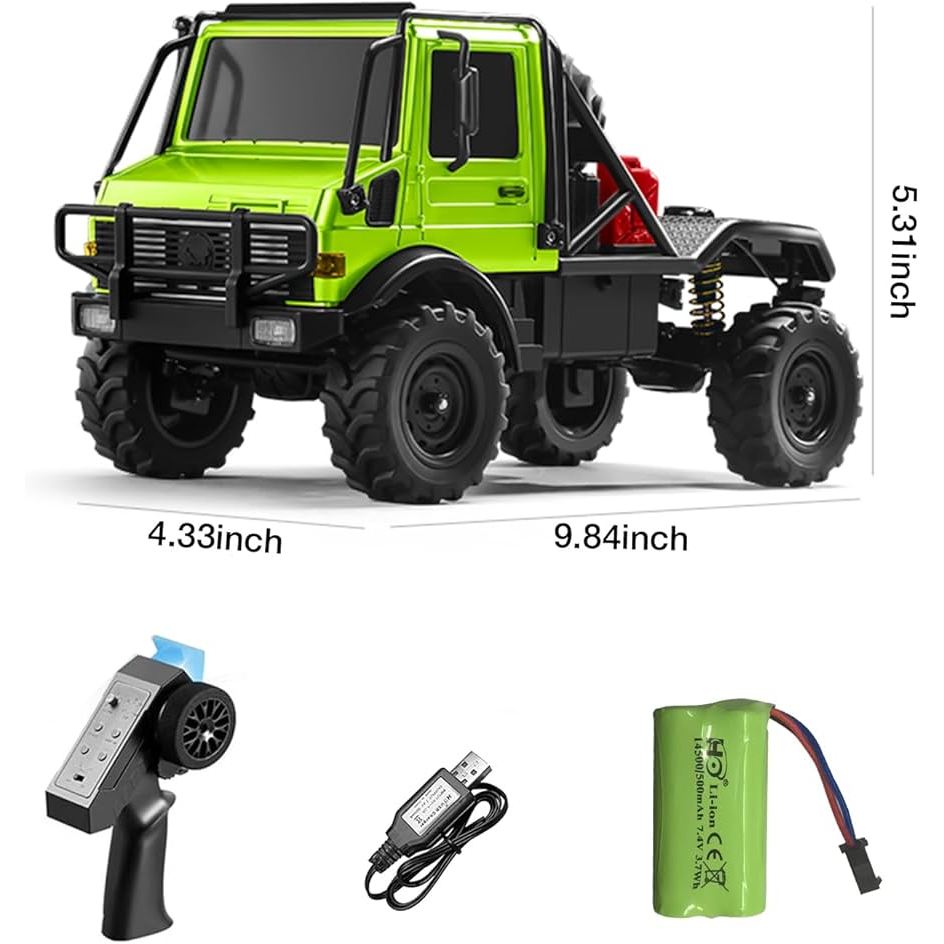 RC OFF ROAD MN-333 UNIMOG RTR METAL 1/18 4WD PORTAL RC ADVENTURE OFFROAD U4000