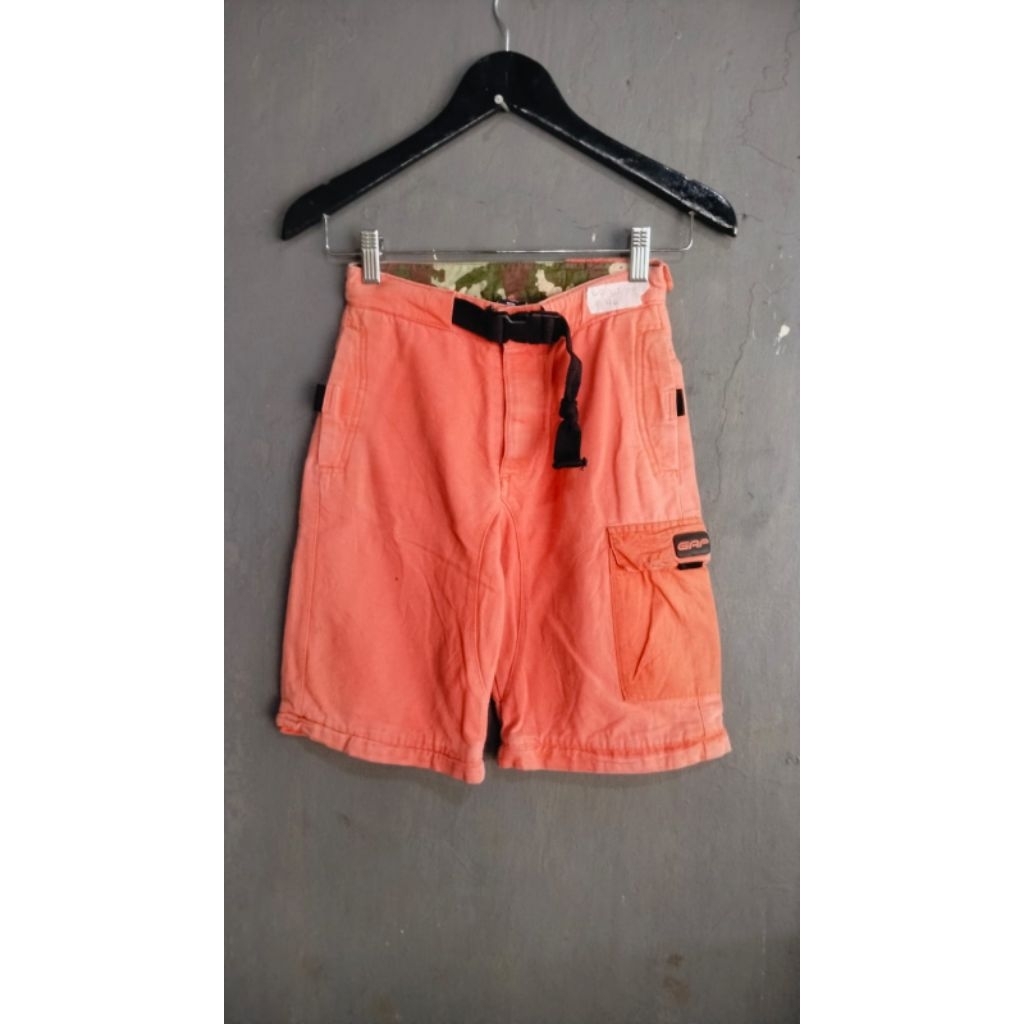 Celana Pendek Cargo GAP Kids Orange Pekat Size 26/27 Full Tag Good Condition