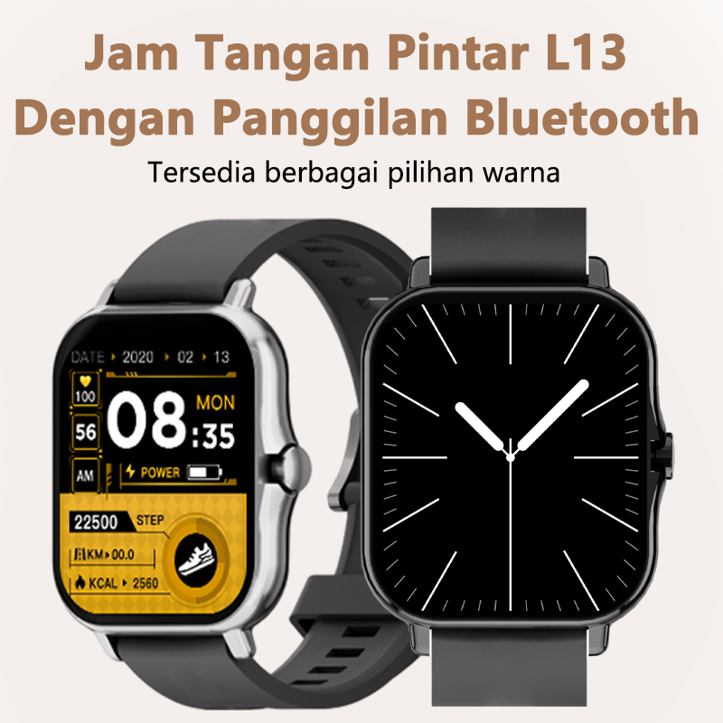 SMART WATCH L13 | Layar 2.01” | Simple & Ringan | Baterai Tahan Lama | Smartwatch Basic | Android iO