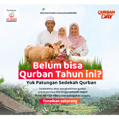 Sedekah Daging Qurban - Patungan hewan qurban untuk santri