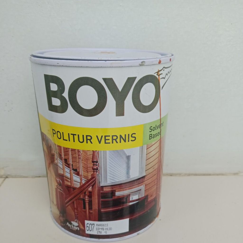 Plitur BOYO Kemasan 1 Liter Plitur Kayu AVIAN Brands