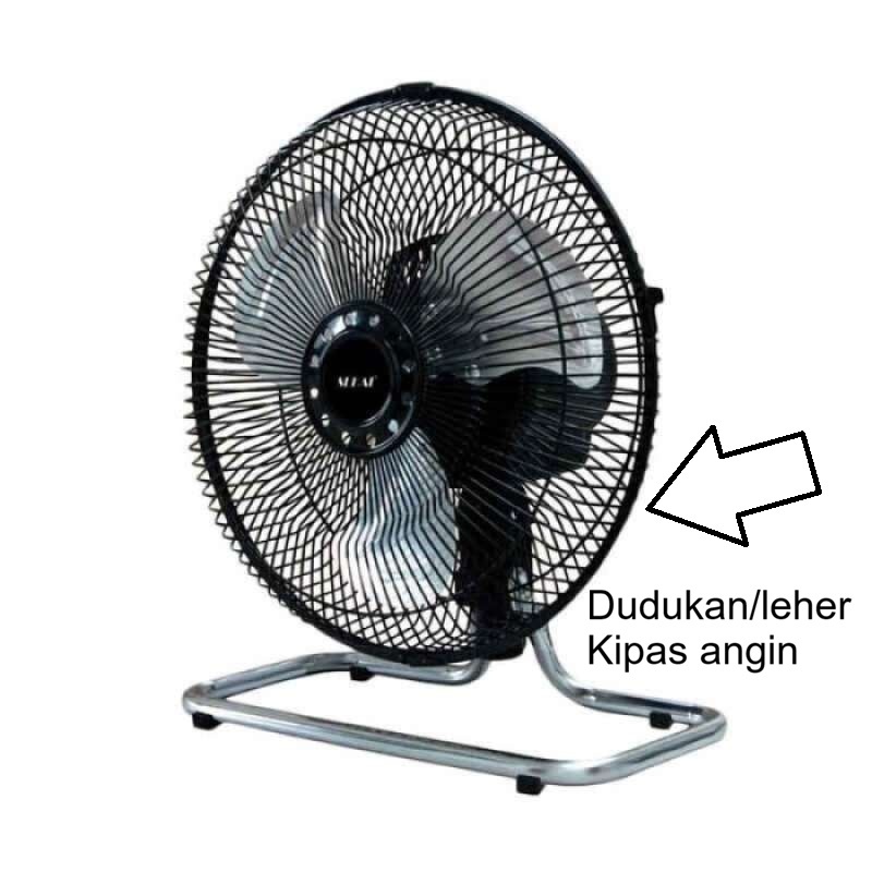 Body Leher Dudukan Kipas Angin Sekai 12 Inchi Set Plastik Hitam Kipas Angin Dinding Wall Fan Duduk D