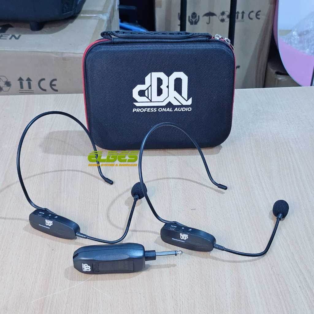 MIC Wireless DBQ SR-388 ORIGINAL ASLI micropon headset bando clip on