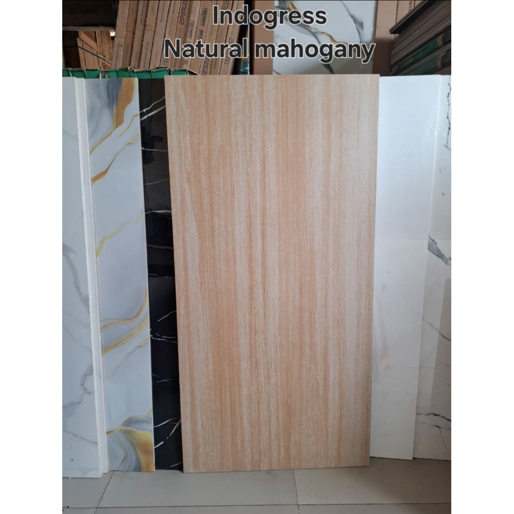 granit motif kayu indogress 120x60 natural mahogany