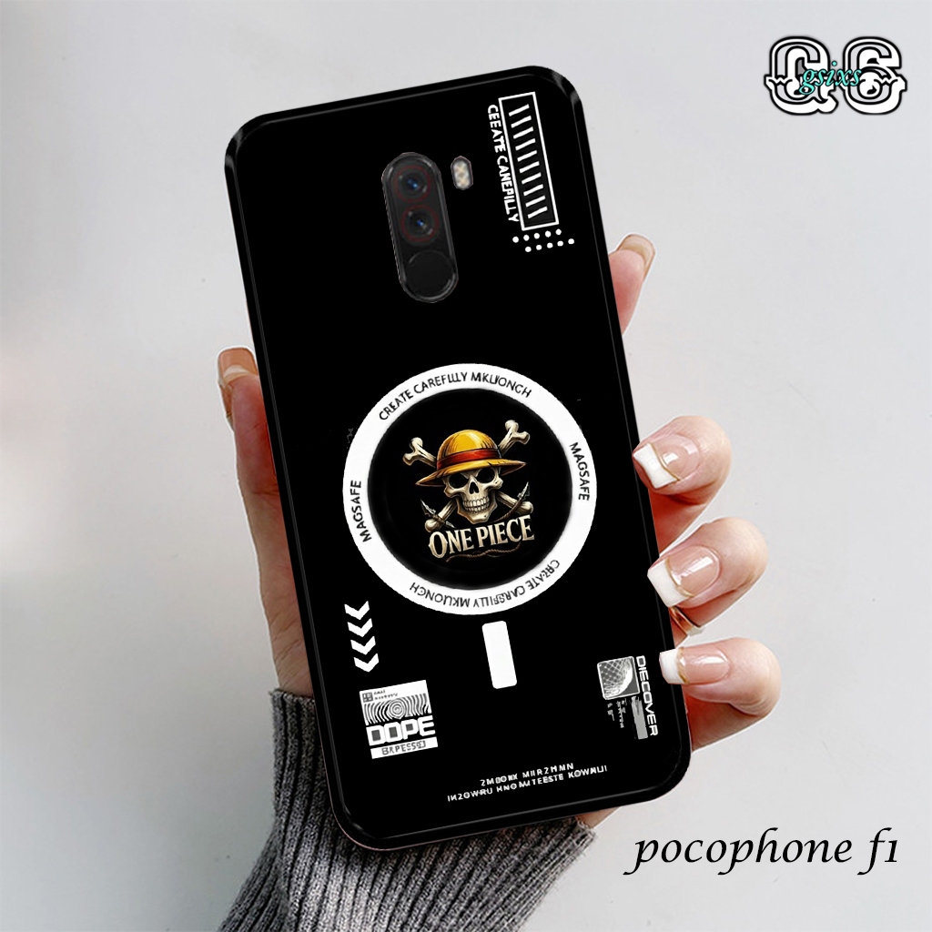 Casing Case Hp Xiaomi Pocophone  F1 [ one piece ] Aneka casing, custom case, case aesthetic case mur