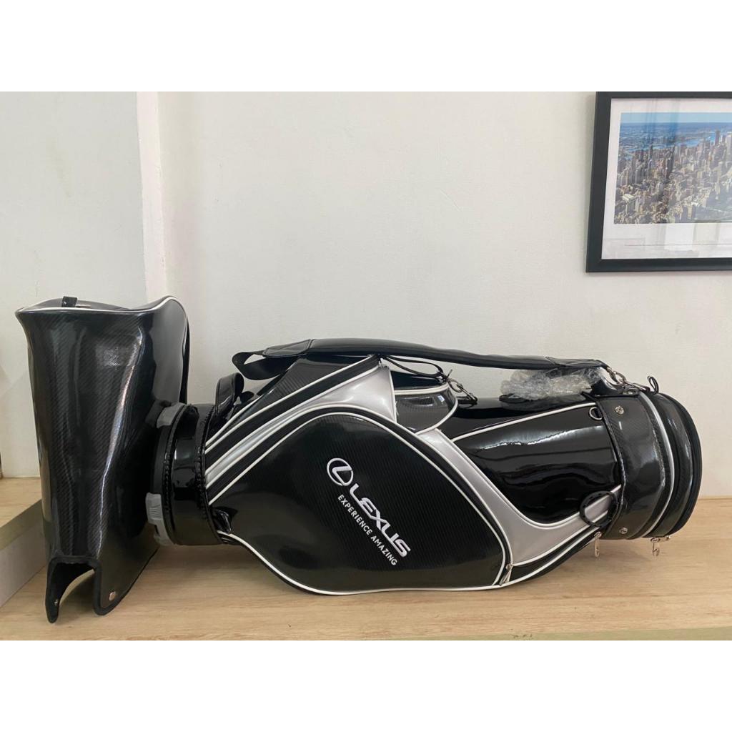 Lexus Golf Cart Bag - Hitam Putih - List Putih (Brand New)