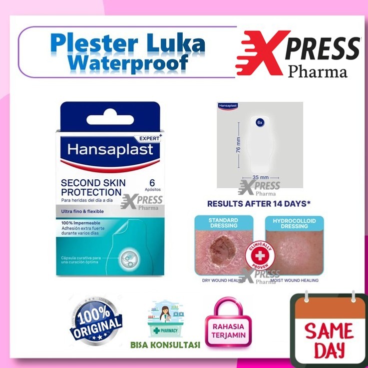 XPRESS ! Hansaplast Second Skin Protection / Plester Luka Anti Air / Hansaplast Anti Air Waterproof