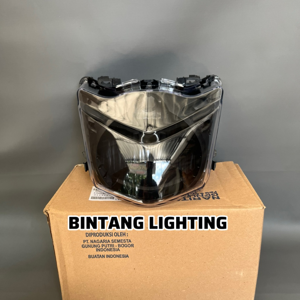 Reflektor Lampu Depan Beat Karbu 2008-2012 set Mika depan