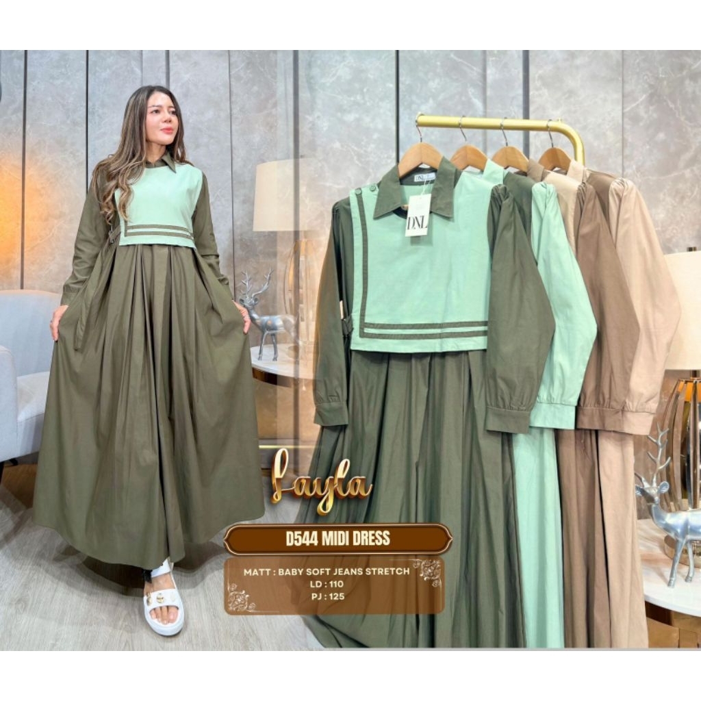 READY MIDI DRESS NAYLA