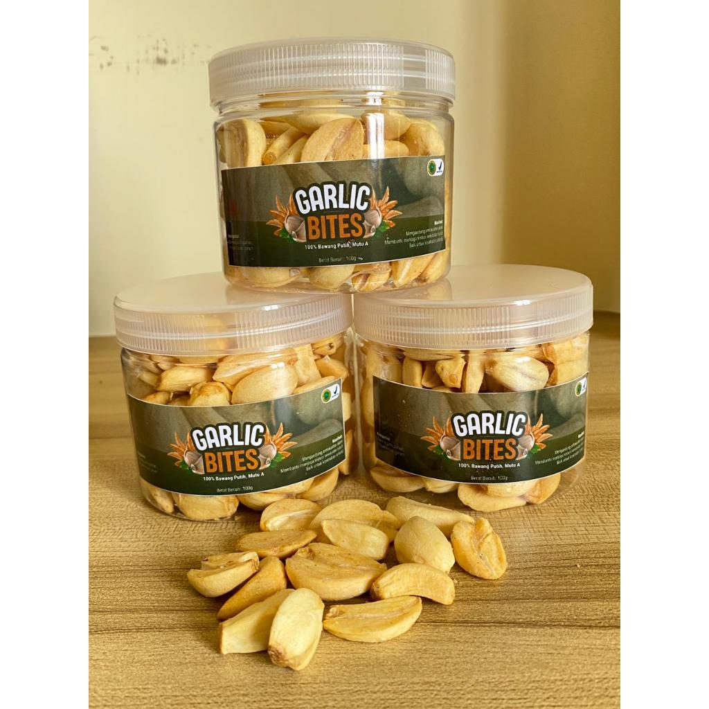 Garlic Bites Keripik Bawang Putih Premium - Sehat Tanpa MSG Halal