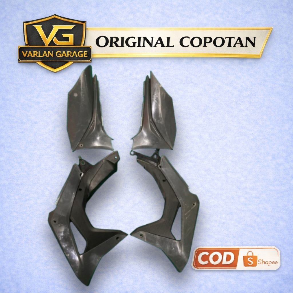 cover tangki dan side panel crf150l original copotan motor