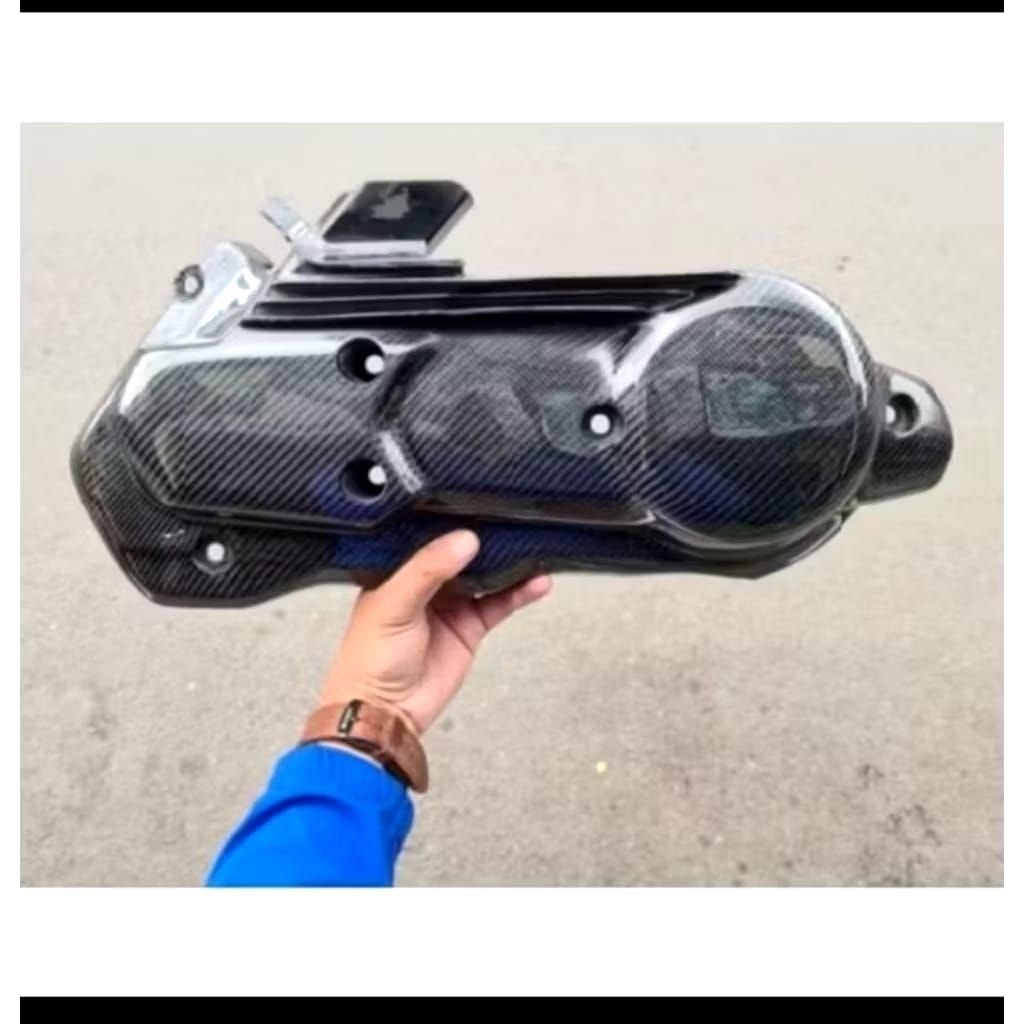 cover CVT NMAX N-MAX new / Aerox new connected carbon kevlar asli