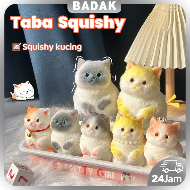 Squishy Squishy Kucing Lembut Mainan Stress Pencet Anak Dekompresi Kucing Anti Squishy Jumbo Lucu Ma