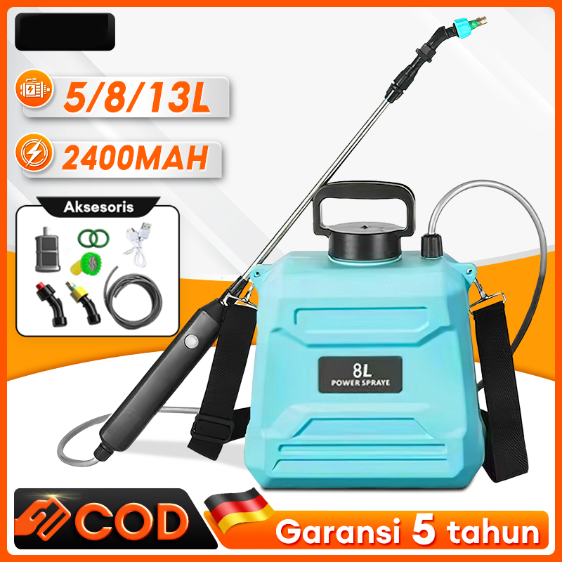 Semprotan Rumput Elektrik 8 Liter Sprayer Gendong Semprot Tanaman Cuci Mobil Alat Semprot Hama