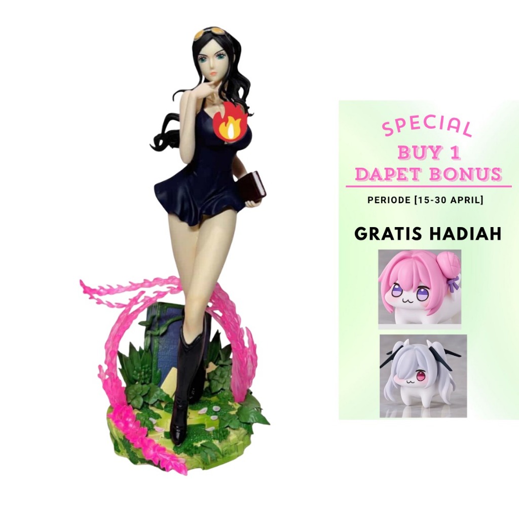 One Piece Nico Robin Hunter Fan Pose 34cm – Action Figure Koleksi Wanita