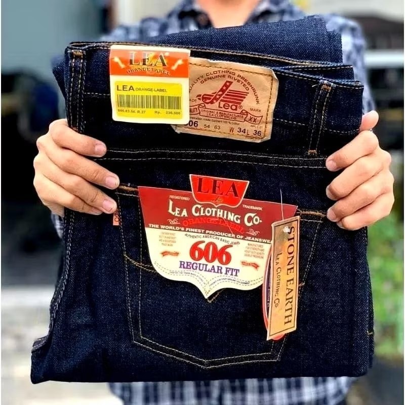 Celana Jeans Standar Pria LEA Original Jeans LEA Reguler Size 28-38 Celana Jeans Pria LEA
