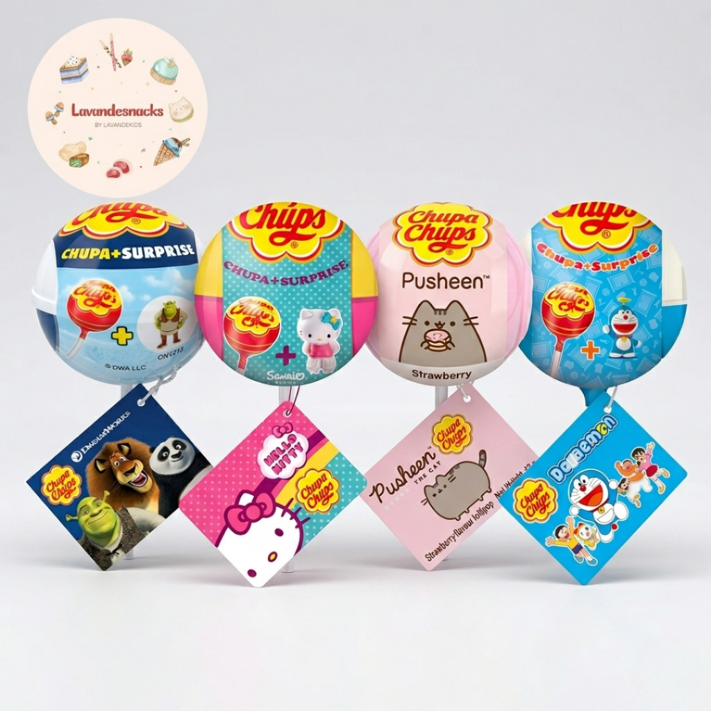 Permen Berhadiah Chupa Chups Surprise Gift Character