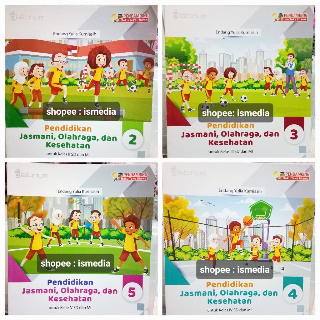 Buku Platinum PJOK kelas 1 2 3 4 5 6 SD Edisi Revisi 2025 dan Edisi lama penerbit Tiga Serangkai
