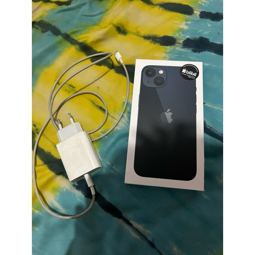 iPhone 13 Black 128Gb Blibli Minus Cellular + Tdk Bs Aktivasi