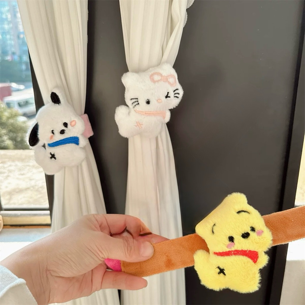 Ikat Gorden Boneka Plush | Curtain Tieback Karakter Lucu Pengikat Tirai
