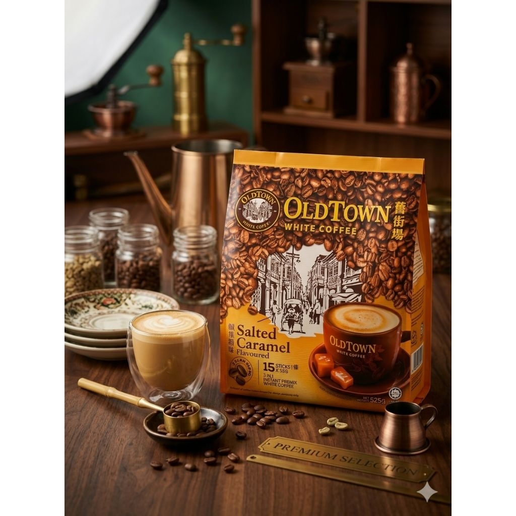 OldTown White Coffee Salted Caramel Original Malaysia 15Sticks x 32Gram