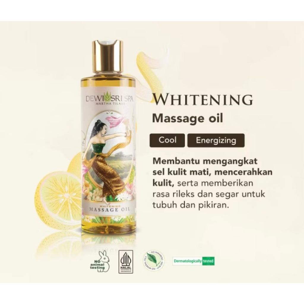 Dewi Sri Spa Whitening Massage Oil 250 ml