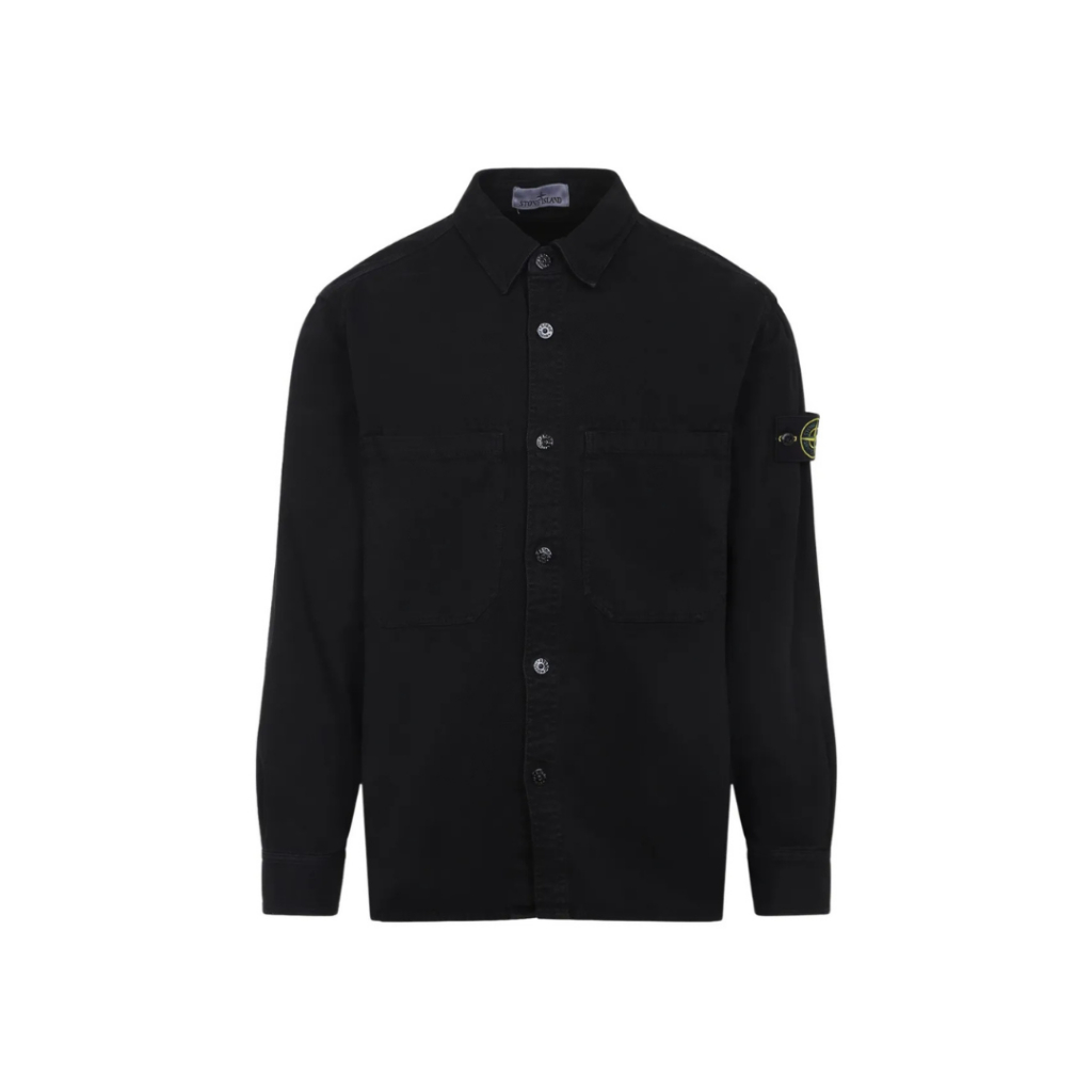 Stone Island Overshirt Buttoned Pocket Shirt Black K2S151200025S0184  - 100% ORIGINAL