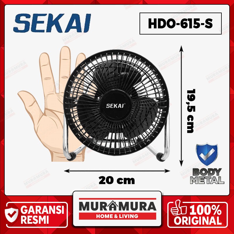 SEKAI HDO-615-S Kipas Angin Mini / Kipas Meja / Desk Fan SEKAI