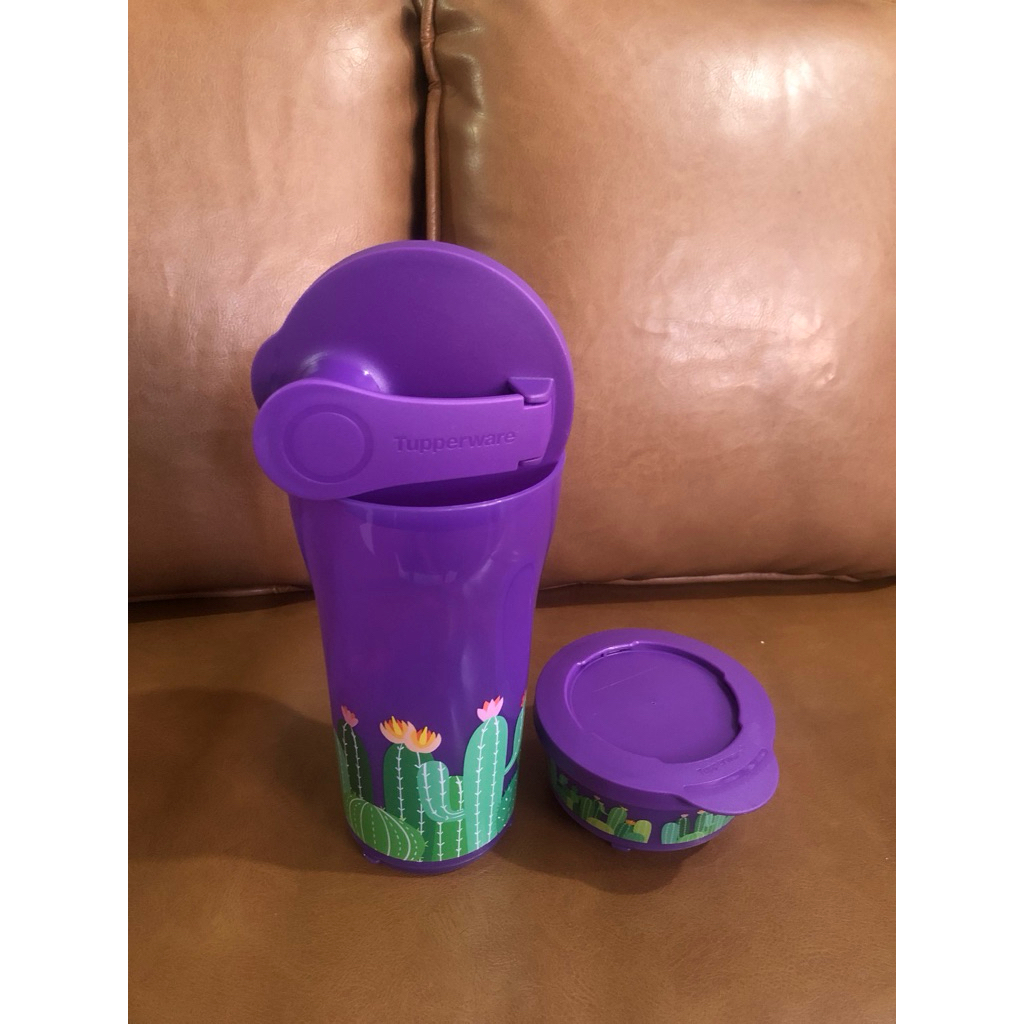 (NEW) READY STOK Tupperware Ilumina Tumbler set Cactus 800ml