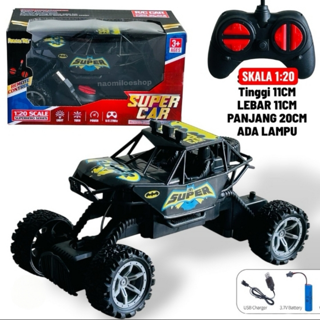 Promo Kiyota Heroes Cars Rc Mainan Mobil Rc Jeep Batman Superheroes / Mobil Jeep Rc Remote Control