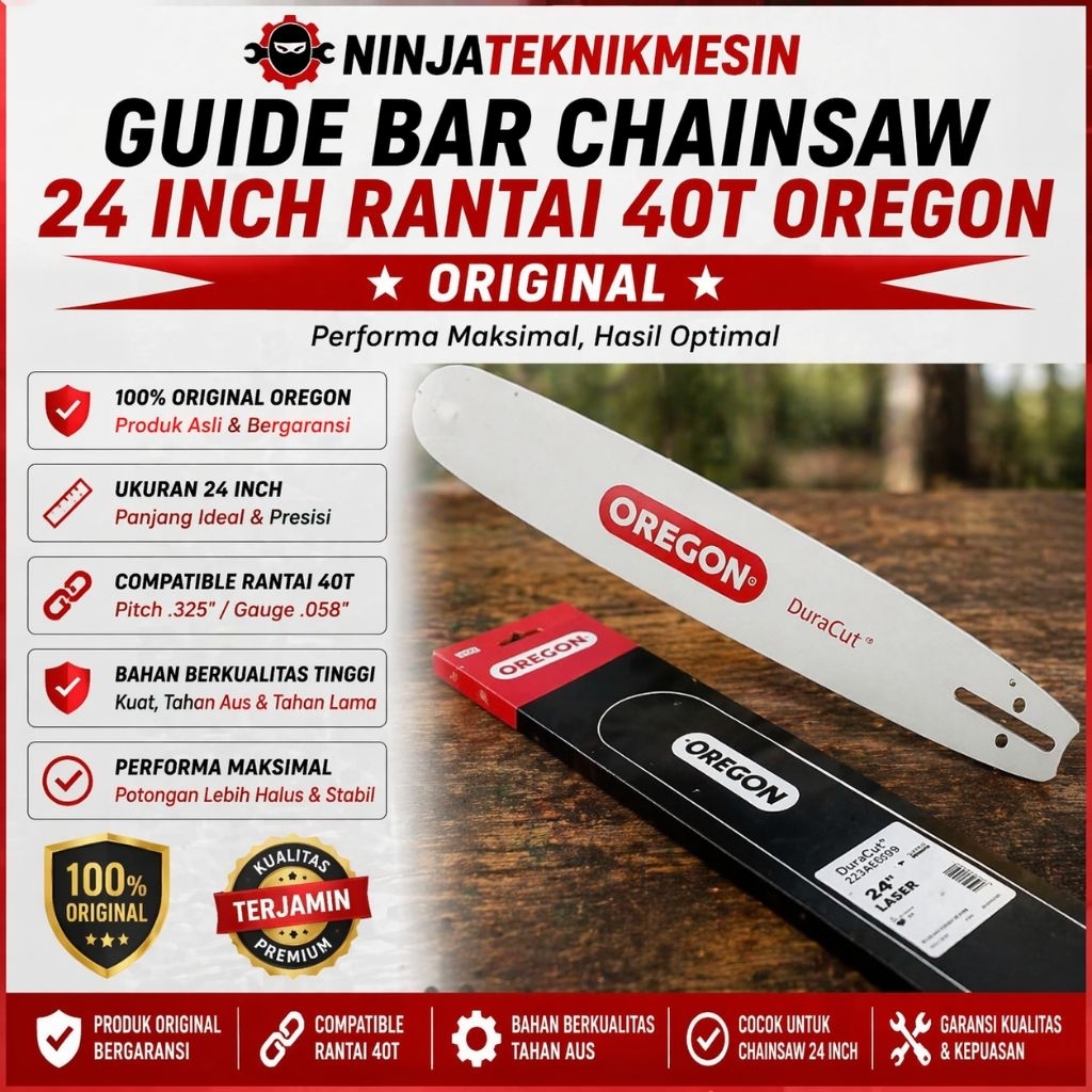 Oregon Guide Bar Chainsaw 24Inch 40T Ori