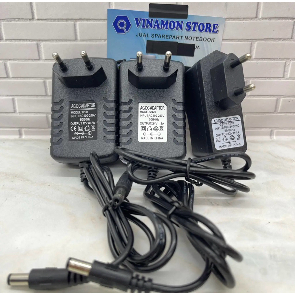 Adaptor Router WiFi Huawei CCTV STB 5V 1A / 5V 2A / 12V 1A / 12V 2A / 24V 2A DC 5.5x2.5mm