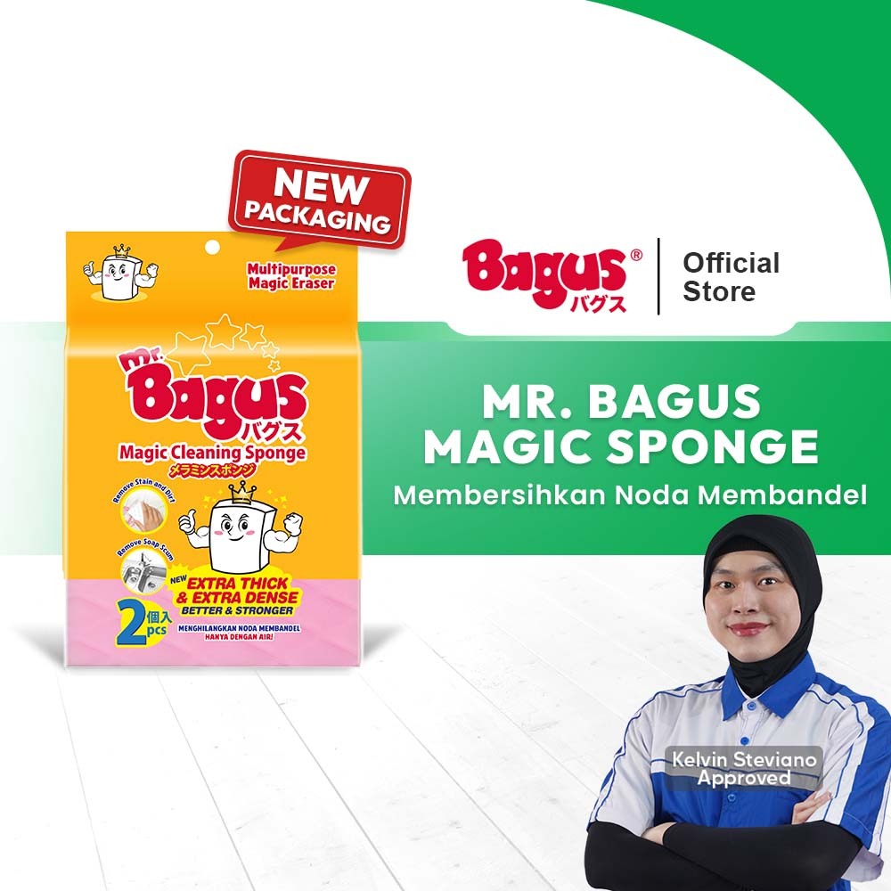 Mr. Bagus Spons Ajaib Serbaguna Membersihkan Noda Membandel - Magic Sponge (2 Pcs/Pack)