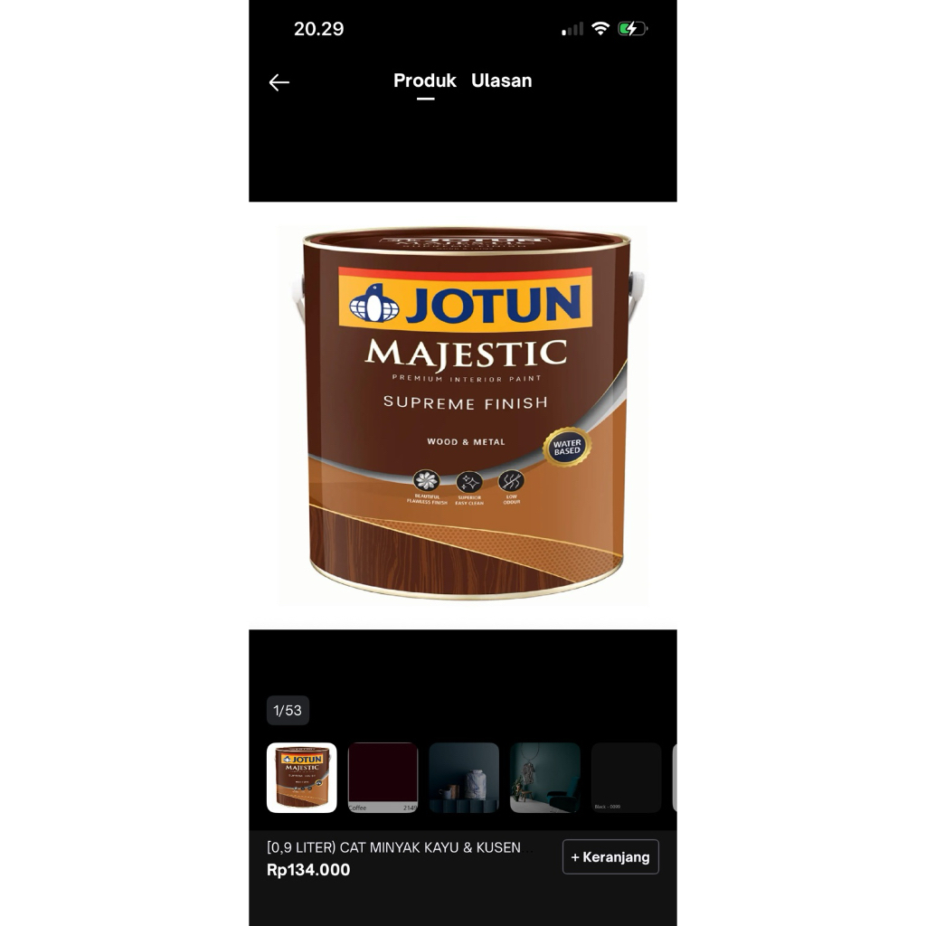JOTUN MAJESTIC SUPREME FINISH GLOSS WHITE 1L