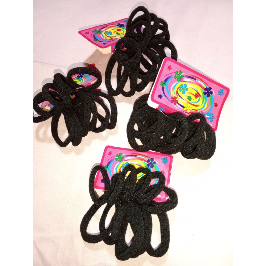 cuanntik     ikat rambut hitam.ikat rambut 3 warna.ikat rambut wanita.ikat rambut pria.ikat rambut t