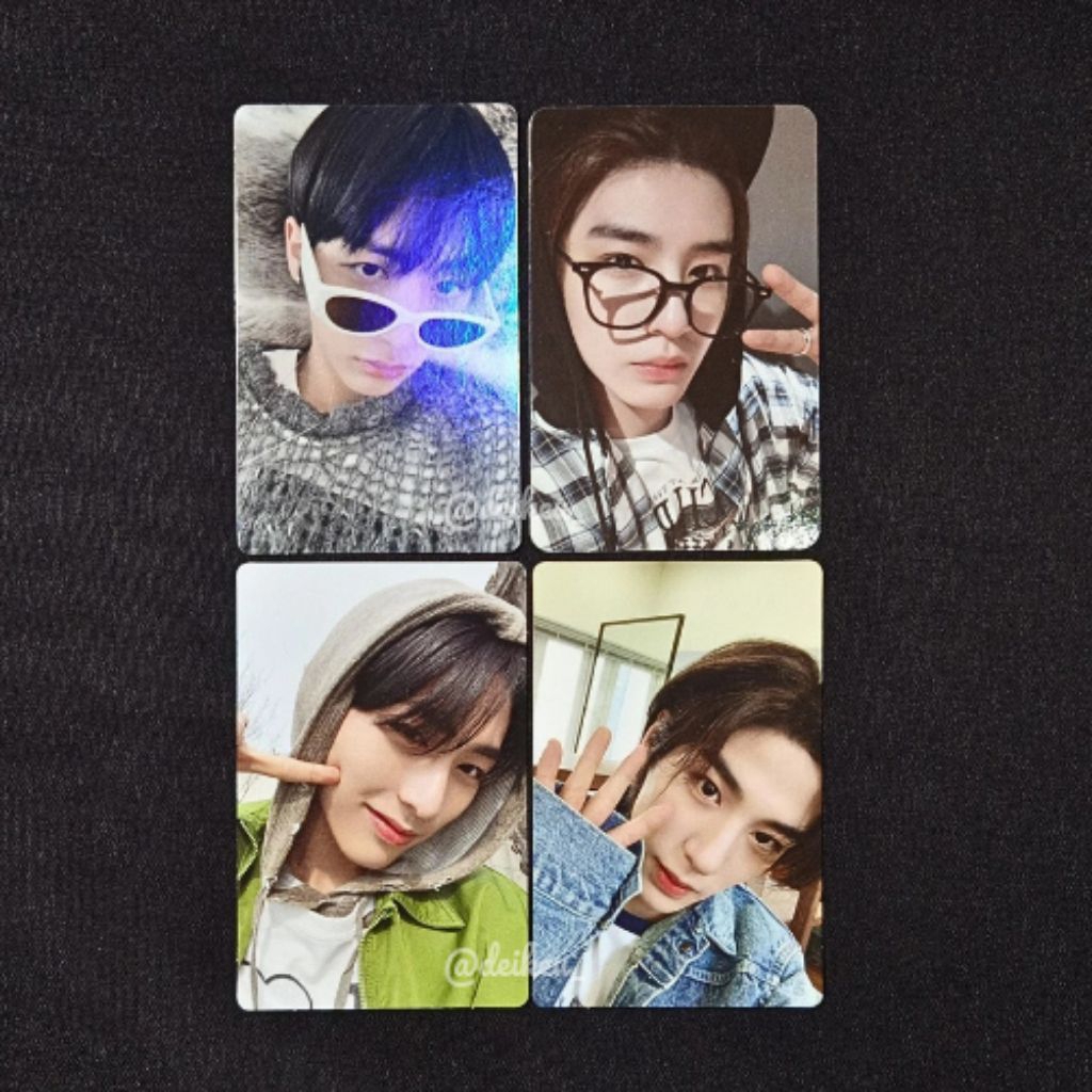 Photocard Boynextdoor Taesan Leehan Olive Young Weverse Who Sg24 Kacamata Denim Hoodie