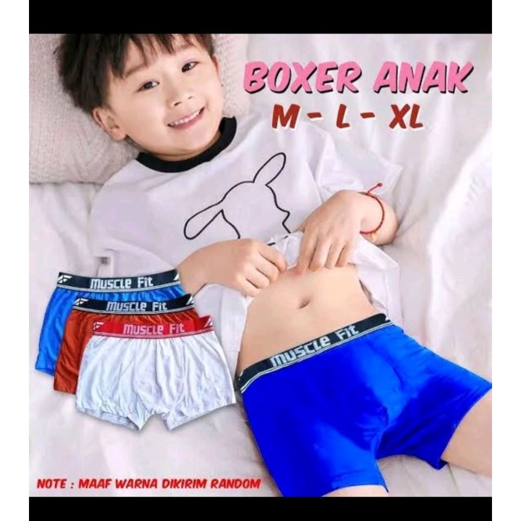 boxer anak laki laki 4-12 tahun best quality
