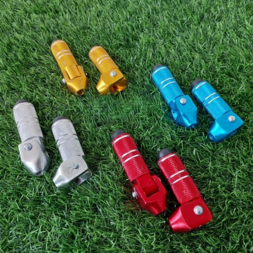 Footstep Jalu Lipat Universal Drat 12 | Step Belakang Motor CNC Anti Slip Lipat Semua Motor