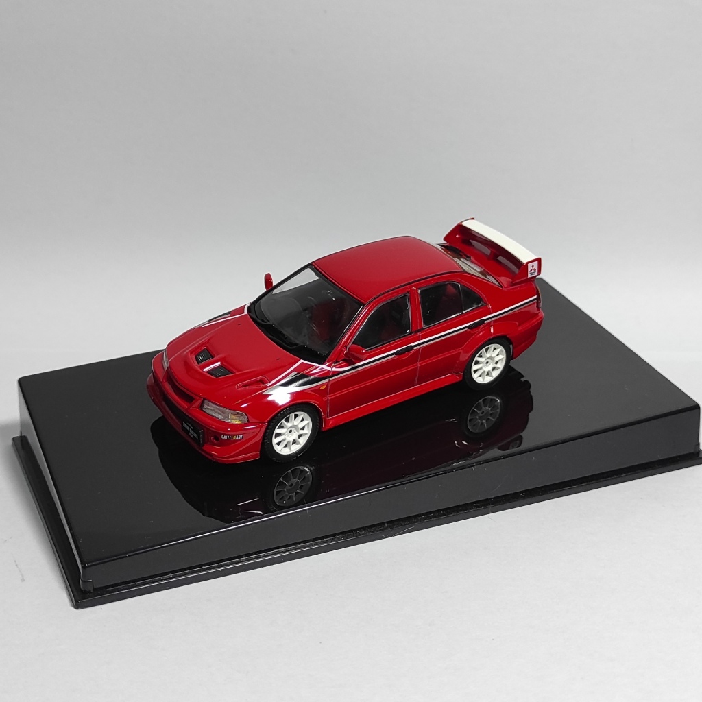 Ready Miniatur Diecast Mitsubishi Lancer Evolution VI TME Red 1:43 by AUTOart