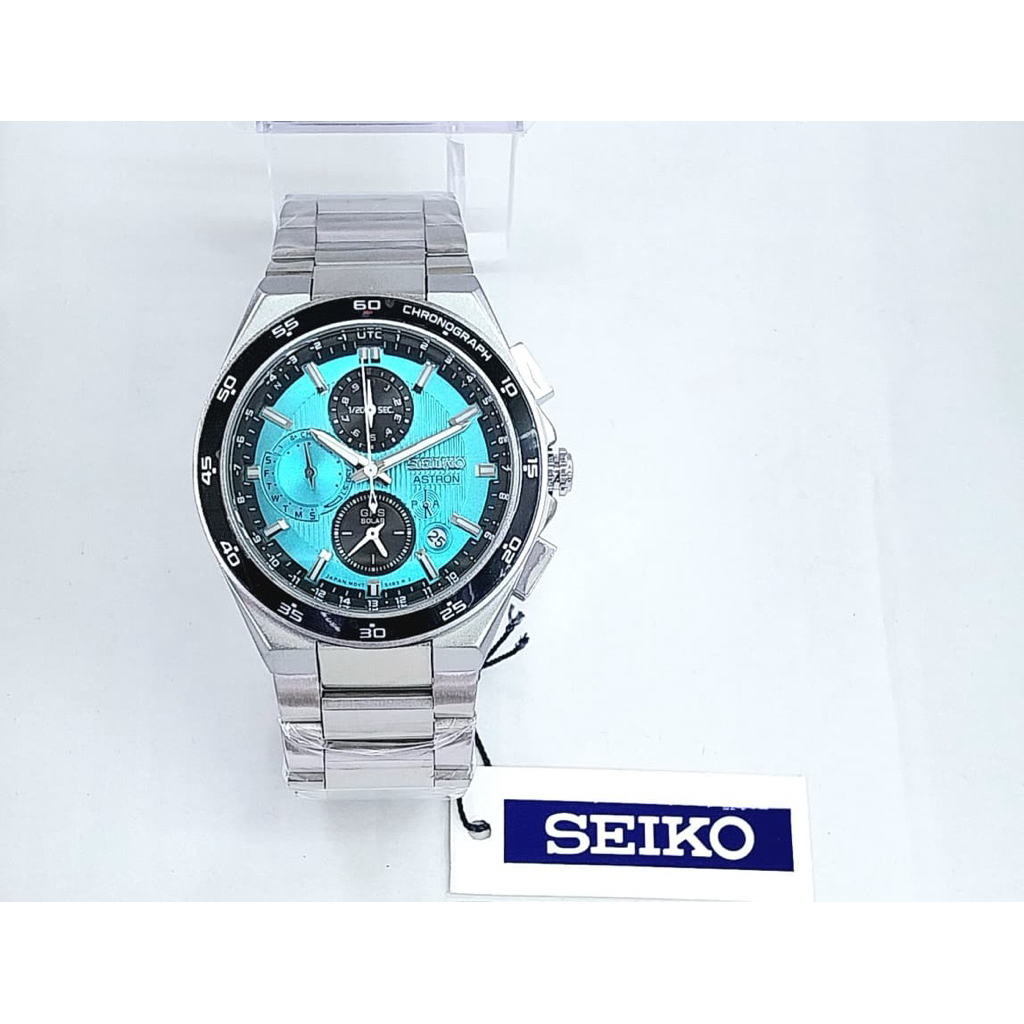 JAM TANGAN PRIA SEIKO ASTRON CHRONO DATE AKTIF RANTAI ELEGAN & MEWAH