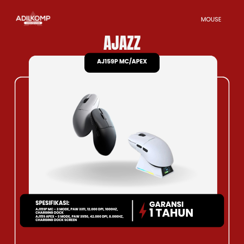 MOUSE WIRELESS AJAZZ AJ159P MC/APEX 3 MODE