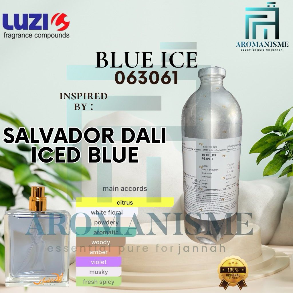 Bibit Parfum Salvador Dali Iced Blue By Luzi Blue Ice 50ml / 100ml